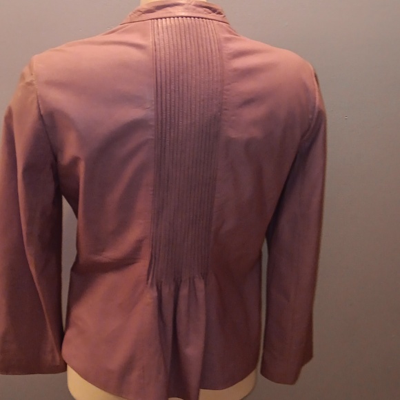 Armani Collezioni lilac lambskin jacket - Picture 3 of 9